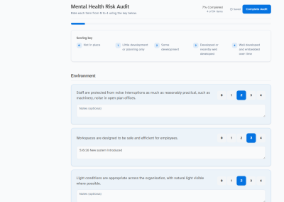 Mental Health Risk Intelligence Audit