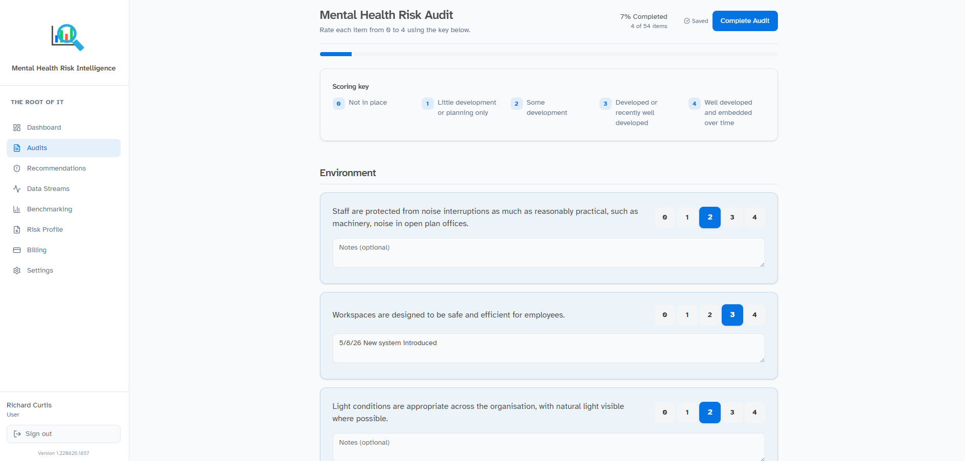 MHRI Audit Mental Health Risk Intelligence Audit